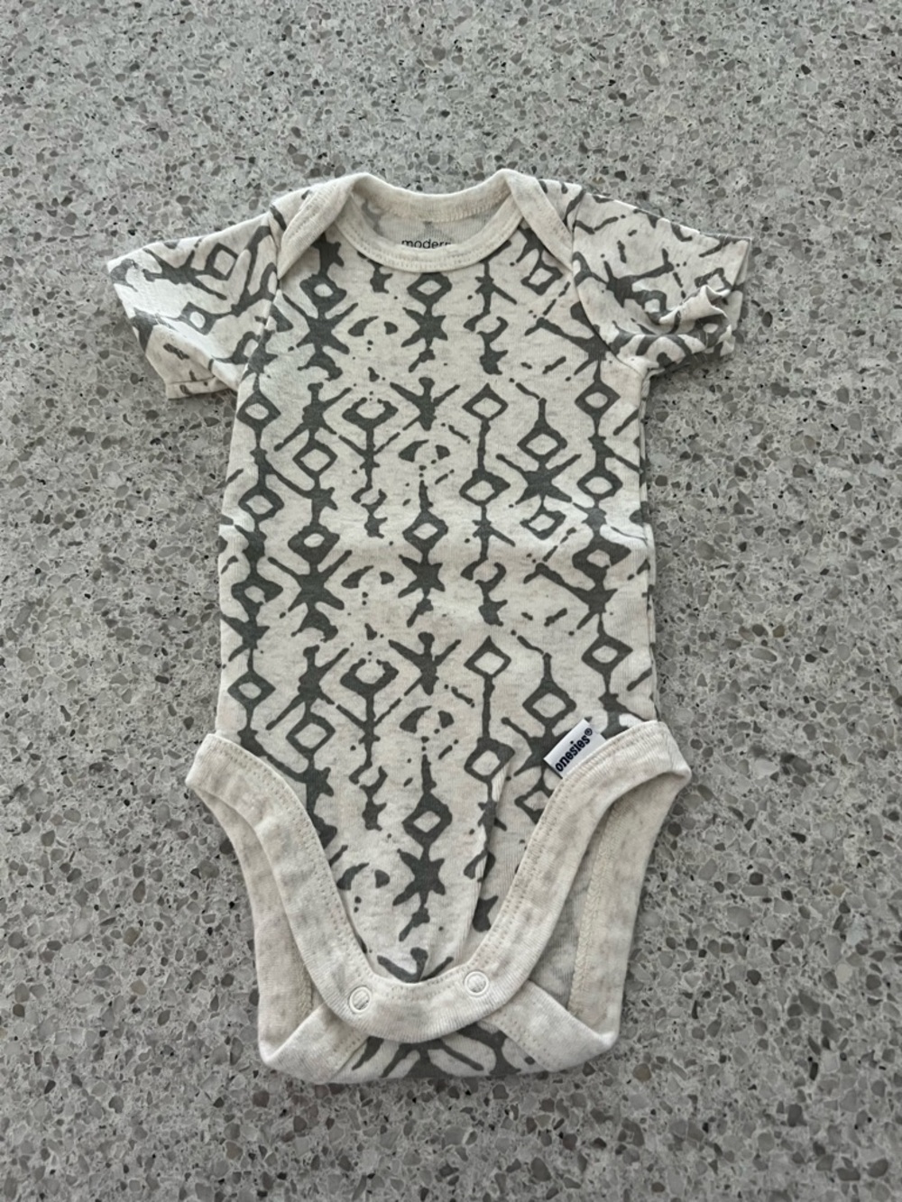 Carter's Neutral Patterned, Teal-Striped & Gray Baby One-Piece Bodysuits - Picture 3 of 4